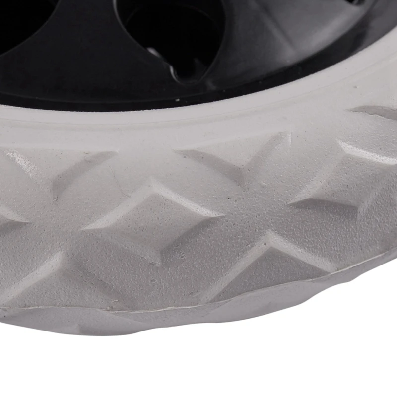 20X Black White Plastic Core Foam Shopping Trolley Cartwheel Casters