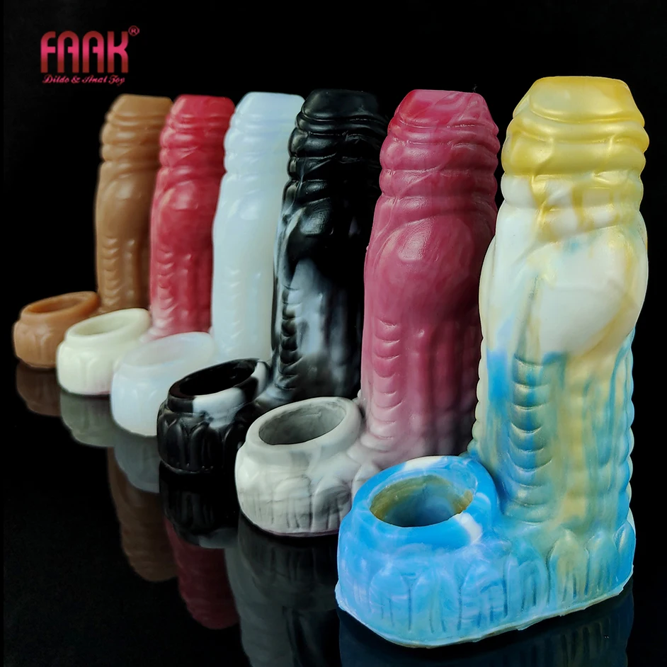 FAAK Dog Knot Penis Sleeve Extender Silicone Dildo Enlargement Fantasy Sex Toys For Men Delay Ejaculation Intimate Sex Shop Best Sex Dolls Near Me Cheap Realistic Love Dolls On Sale 