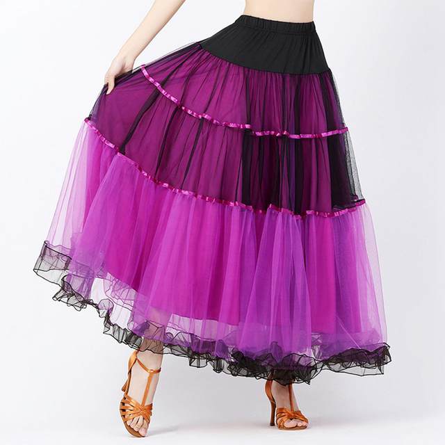 Ballroom Dance Skirt Dancewear Dancing Costume Spanish Skirts