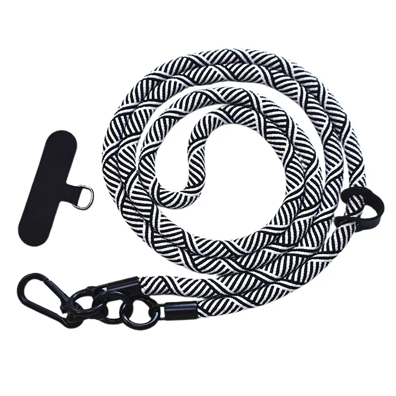 Cordón ajustable para teléfono, cordón para el cuello desmontable, correa cruzada universal para funda de teléfono móvil, grosor del cordón: 8 mm