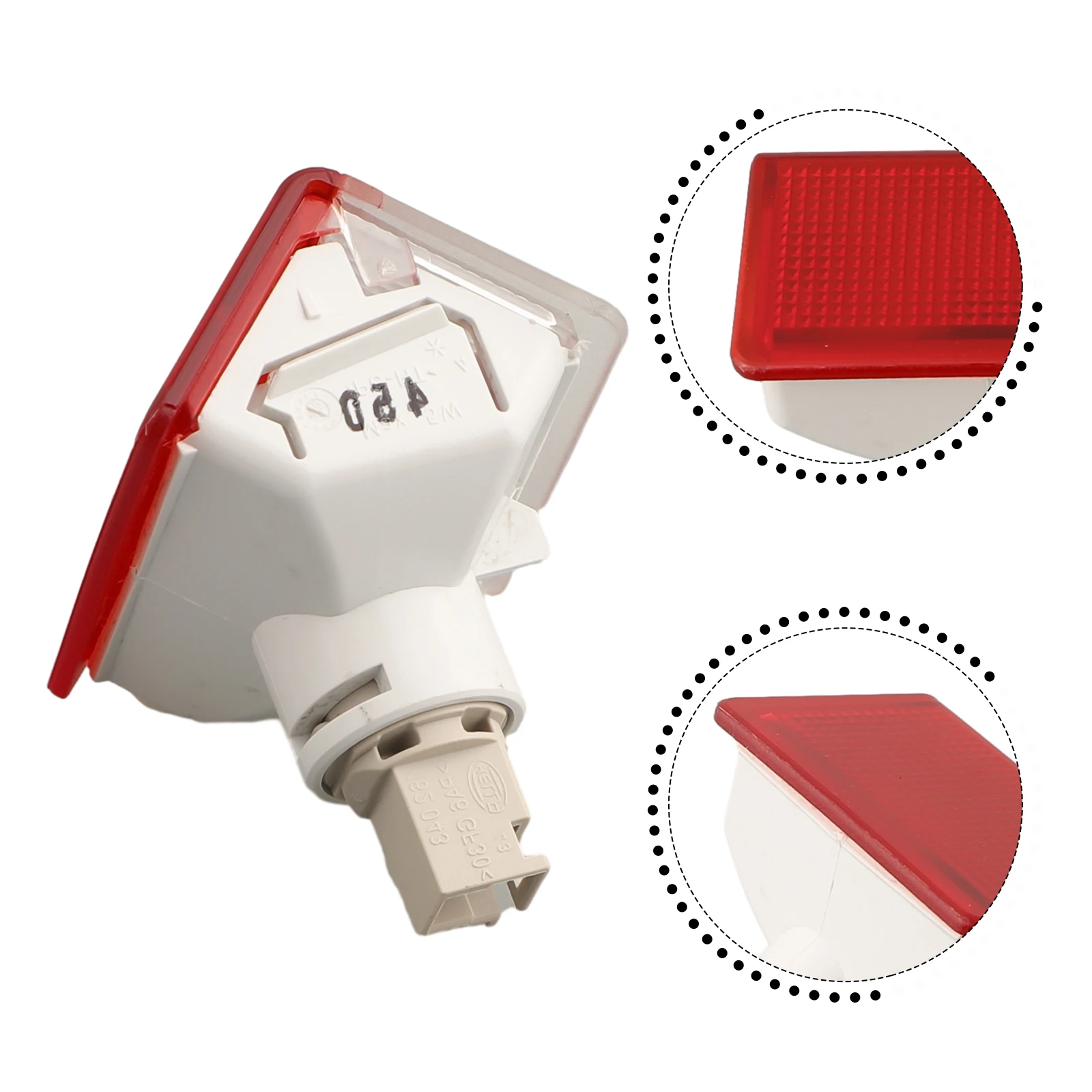 

Tailgate License Trim Light Red Plastic Material Fits For Mercedes A B C GLA GL ML Class Direct Replacement to Your Unit