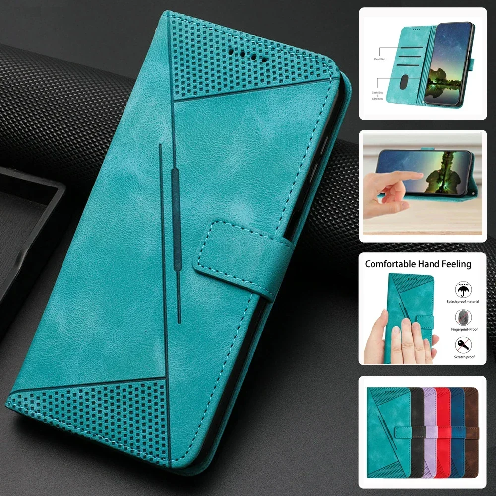 Elegant Texture Wallet Card Case for Tecno Pova - Luxury Phone Cover