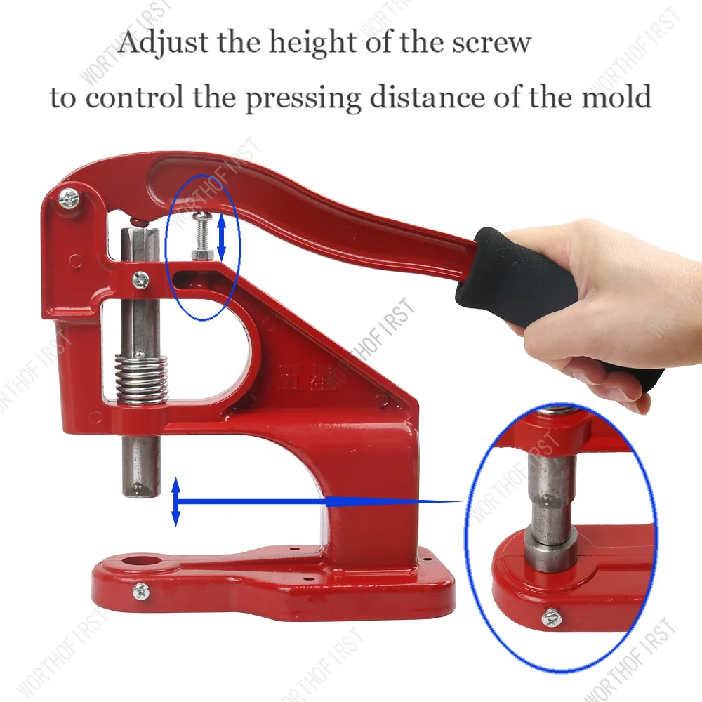 Hand Punch Press Machine M8 Dies For Snap Buttons Tools Mold for Leathercraft Clothing Bags Jeans Sewing Accessories