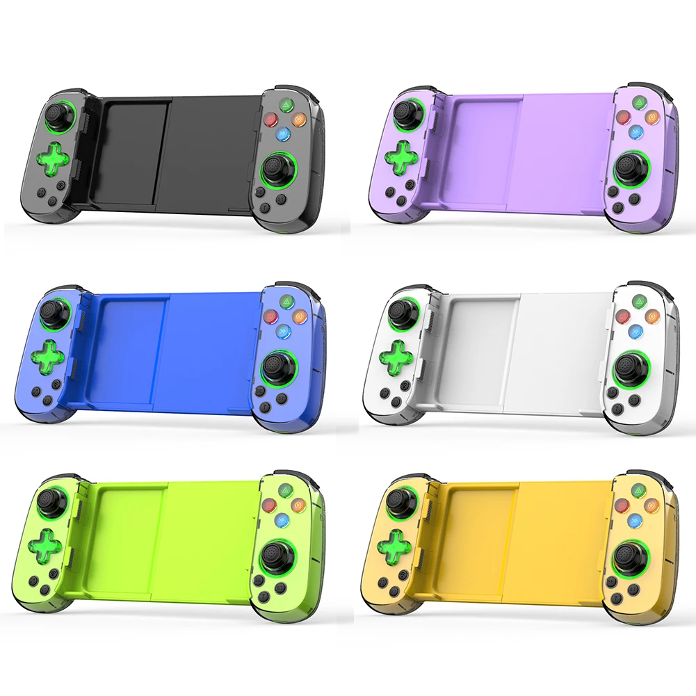For Mobile Phone Android iOS Gamepad Retractable Wireless Controller Backlight Button Bluetooth-compatible 5.0 for PS4 Switch