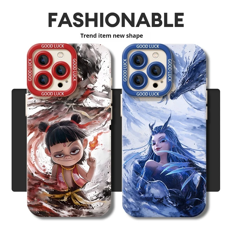 Nezha 2 Demon Boy Animation Silicone Phone Case Collection