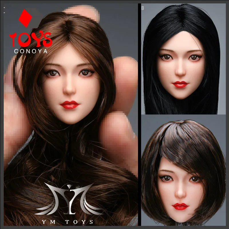 

YMTOYS YMT071 1/6 Female Leilei Head Sculpt Carving Model Fit 12-inch TBL PH Soldier Action Figure Body Dolls In Stock