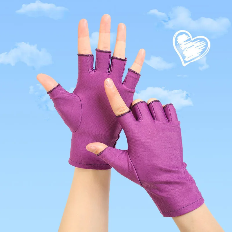 4 Paia Guanti Senza Dita Neri In Maglia, Termici Per Lavoro