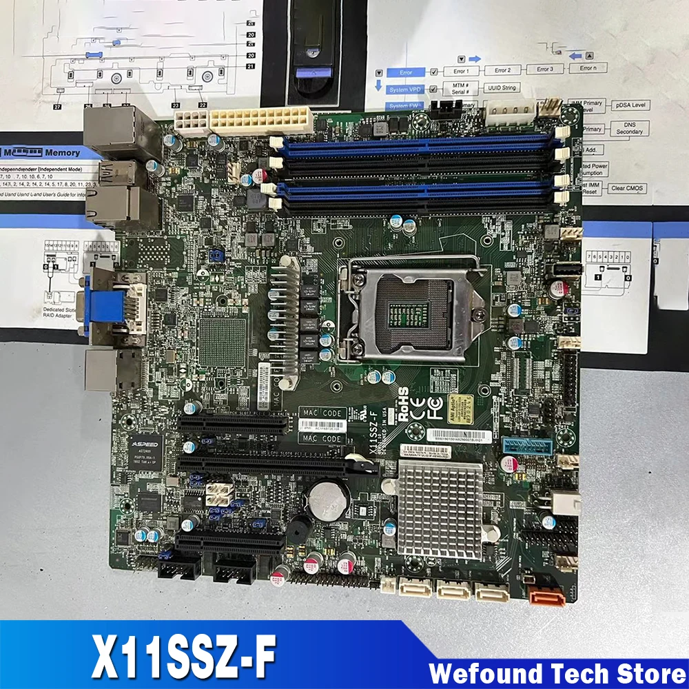 

Motherboard E3-1200 v6/v5 7th/6th Gen. Core i7/i5/i3 Series LGA1151 For Supermicro X11SSZ-F