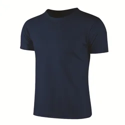 Unisex Quick Dry Breathable Sport T-Shirt - XXXL (Navy)