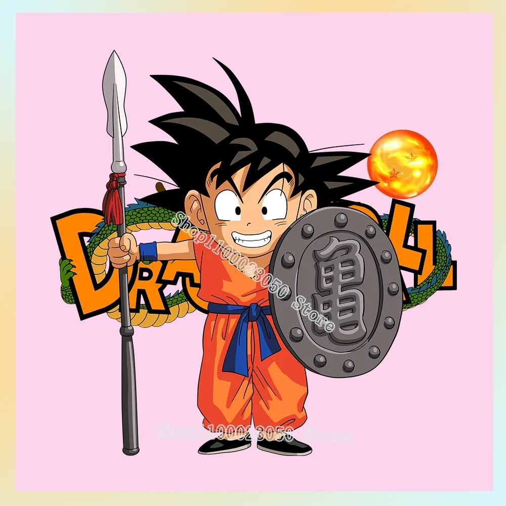 Dragon Ball Ferro em Roupas Adesivo, Son Goku Anime Dos Desenhos Animados,  Hot Transfer Roupas Patches