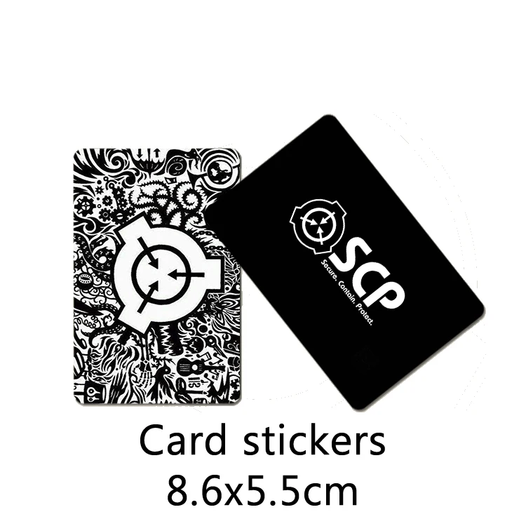 53 Manufacturing] SCP Foundation Peripheral Card Stickers Cup Stickers  Notebook Stationery Lanyard Card Holder Combination D - AliExpress