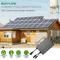 SUKFLOW 1000W Grid Tie Micro อินเวอร์เตอร์พลังงานแสงอาทิตย์ MPPT อัตรากําไรจาก 22-55V อัจฉริยะ PURE Sine WAVE อินเวอร์เตอร์สําหรับ AC 220V 4