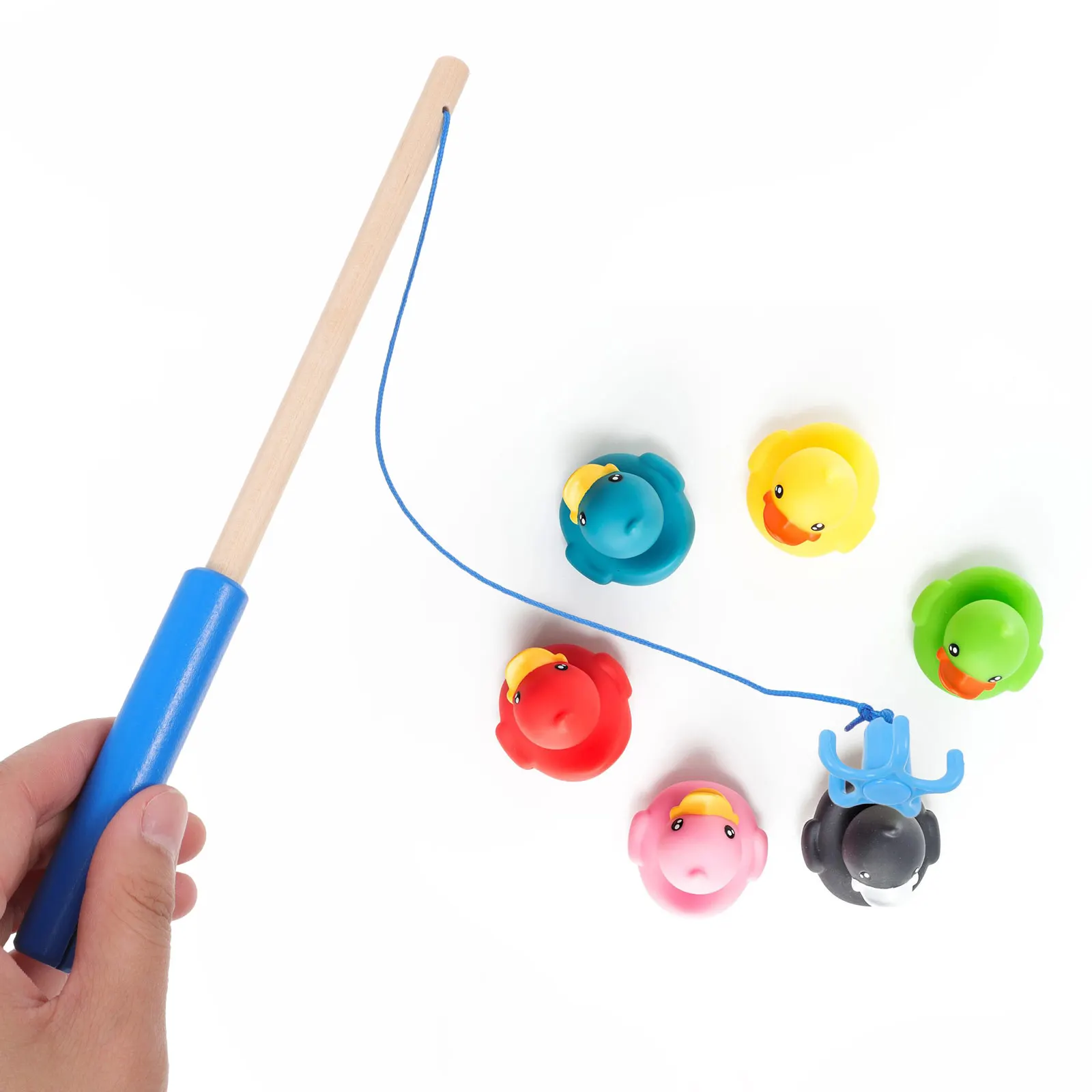 1Pc 24/30/40/50cm High Quality Wooden Magnetic Fishing Rod Toys For Kids  Fishing Game Accessories