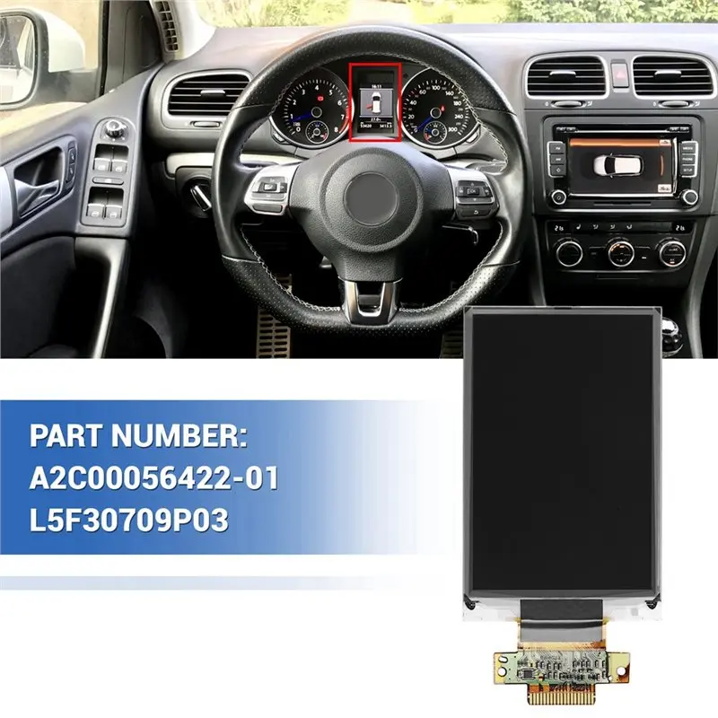 신뢰할 수 있는 새 VDO 계기판 디스플레이 3.5인치 스크린 L5F30709P04 시트 알테아 09-15 VW 파사트 스코다 LCD 클러스터 L5F30709P03용