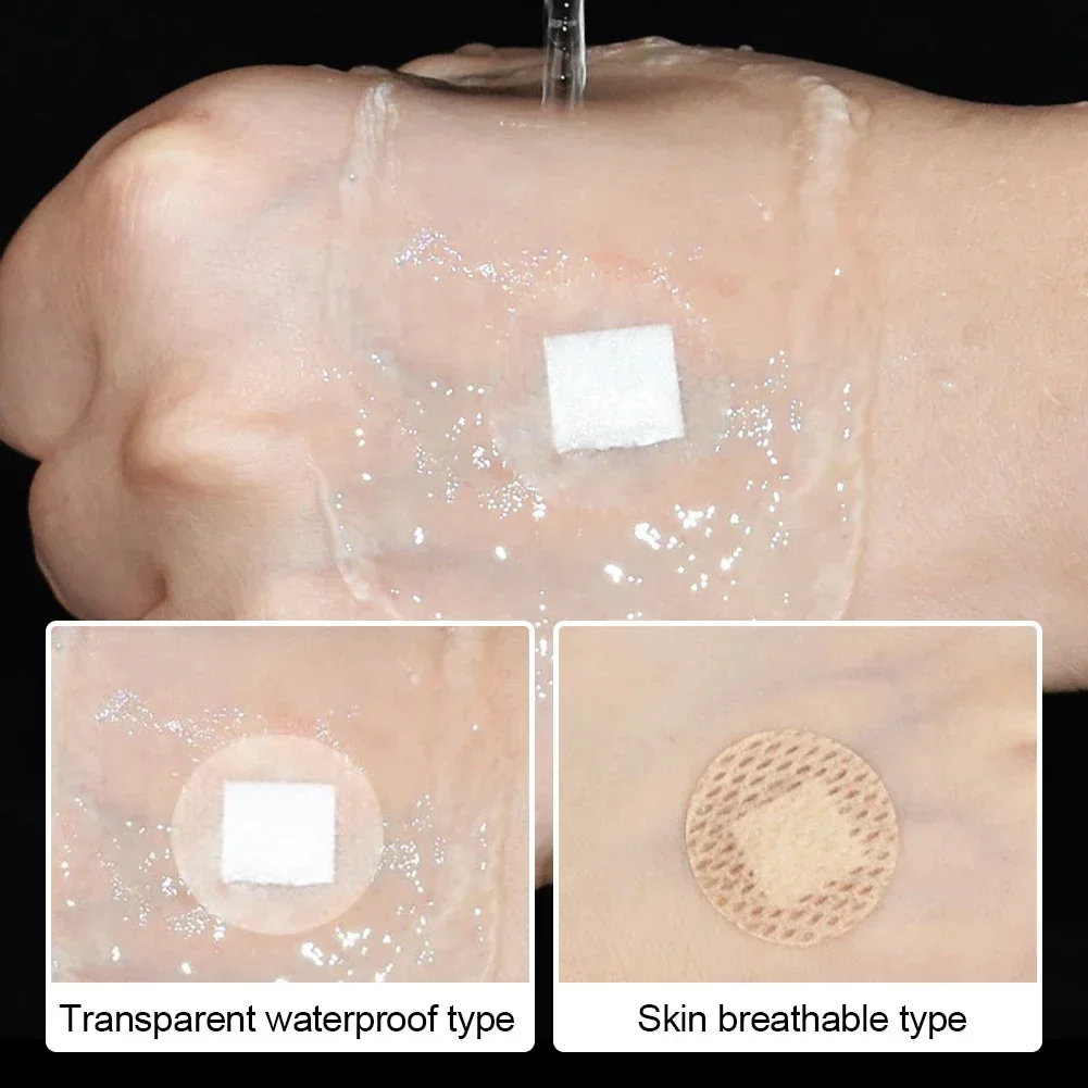 120Pcs/box Mini Round Medical Bandage Transparent Waterproof Breathable High Elasticity First Band Aid Emergency Wound Plaster 3