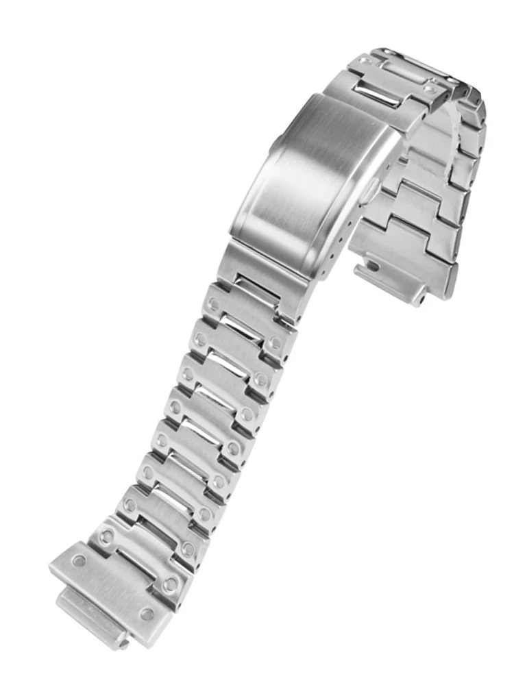 Elegant Stainless Steel Metal Watch Band & Case for Premium Watch Modification