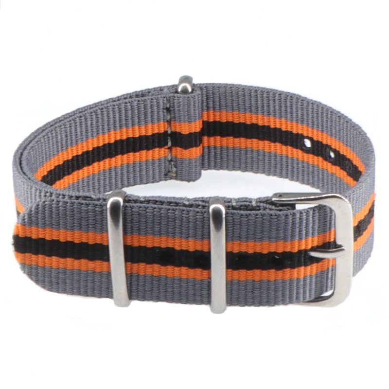 Nylon Army Sports Black Watch Strap with Belt Buckle