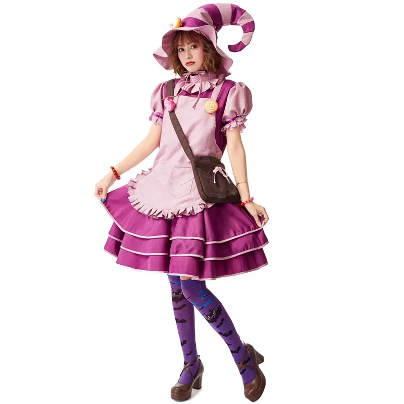 La Caramella Maga Lulu Costume Adulto Cameriera Grembiule Uniforme Vestito Donne Giochi Amaro Dolce Lulu Costumi Cosplay Per Halloween