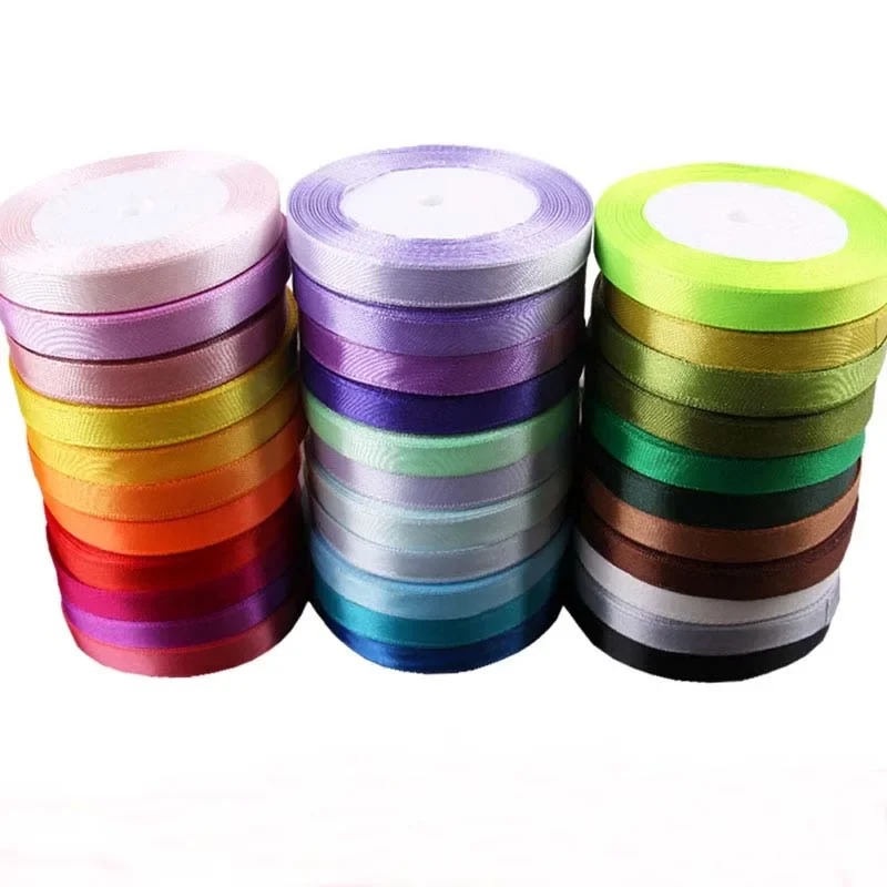 Multi-Color Satin Ribbon Collection - Assorted Widths and Lengths