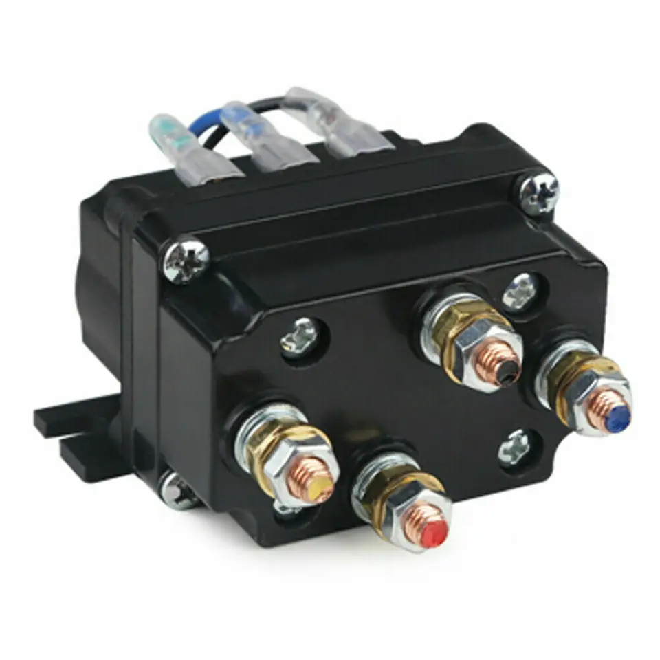12V 250A Lier Solenoid Relais Contactor met 2 Stuks Draadloze Lier Afstandsbediening Kit Universele Lier Relais Kit voor ATV UTV Vrachtwagen Sneeuwscooter Veldmaaier