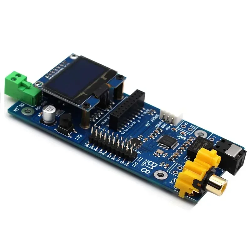 Placa Receptora de Fibra Óptica Coaxial com Display Oled Dlhifi B18 Ak4118 Iso Suporta Xmos Amanero - Image 6
