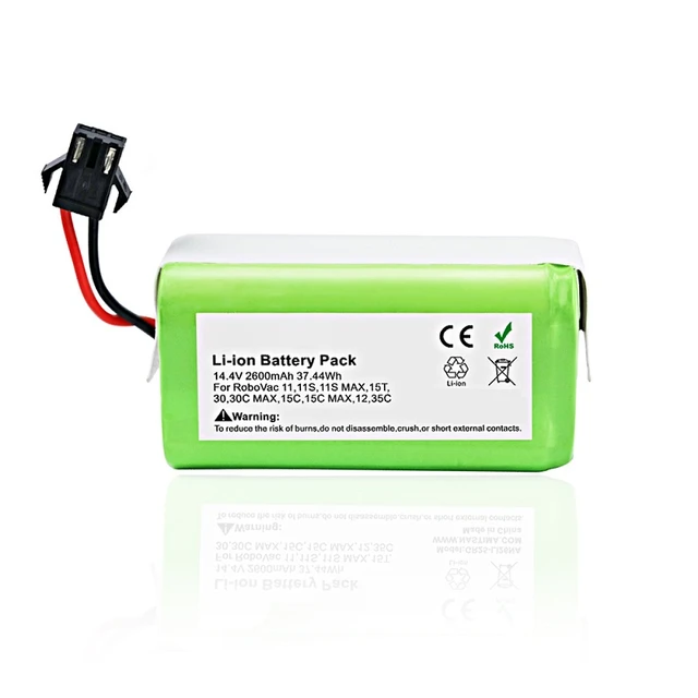 14.4V 2600mAh Li-ion Battery for Conga Excellence 990 1090 Ecovacs Deebot  N79S N79 DN622 Eufy Robovac 11 11S 12 35C X500 - AliExpress