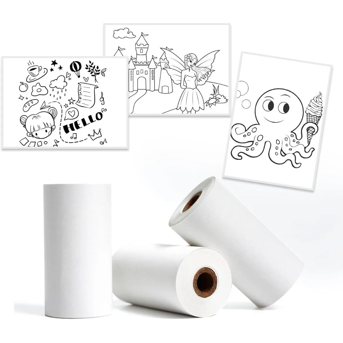 Thermal Sticky Paper 57mmx30mm MINI Printing Self-adhesive Label Sticker for Mini Printers Pose Machine Kid Camera Stickers