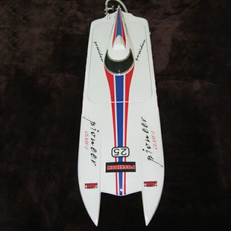 RC Cat Ship Electric Remote Control Boat Model Finished Toy Gift Racing Boat Model Finished White Small Ghost Speed Boat 4