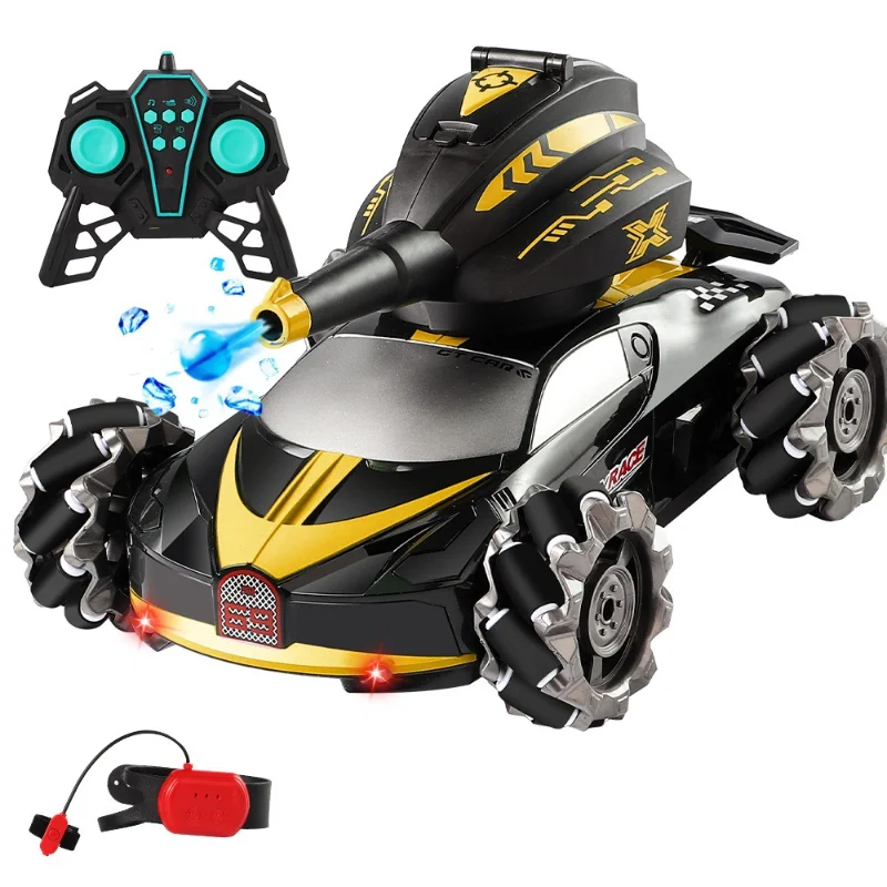 

RC Car 2.4G Toy 4WD Water Bomb Tank RC Toy Shooting Competitive Gesture Controlled Tank Remote Control Drift Car Kids Boy Toys