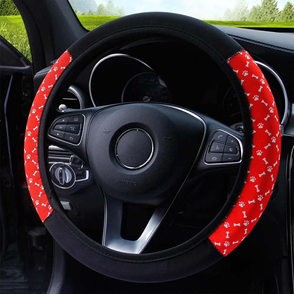 Coprivolante per auto elastico da 38 cm Stampa in stile etnico antiscivolo Coprivolante per auto Accessori interni - immagine 5