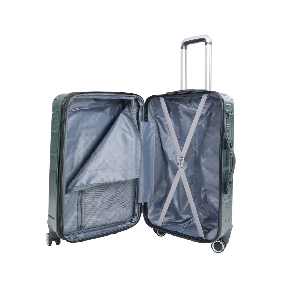 Rolamento Bagagem Carrier com Double Handle, Business Trolley Case, PC Mala, tamanho grande Travel Bagagem Carrier, 3 Pcs/Set, 28\