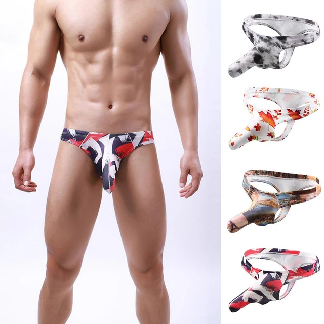 Tanga elástico para hombre, bragas finas y transpirables con