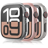 Boîtier en verre trempé HD pour Apple Watch 38mm 40mm 41mm 42mm 44mm 45mm 46mm, housse de protection d'écran pour iWatch 10 8 7 9 6 5 4 3 2 1