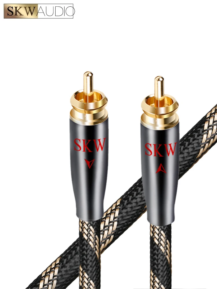 Skw rca Audio kabel männlich zu männlich Subwoofer digitale Koaxialkabel 1m, 1,5 m, 2m, 3m, 5m, 8m, 10m, 12m, 15m für Auto-Subwoofer-Verstärker