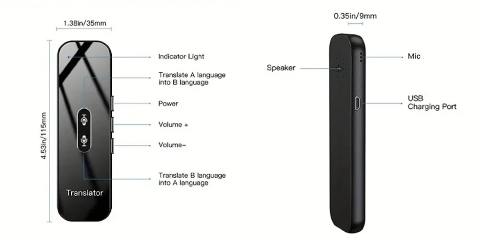 Real-time 137 Languages Translator G6X with Bluetooth Supports Online Translatio