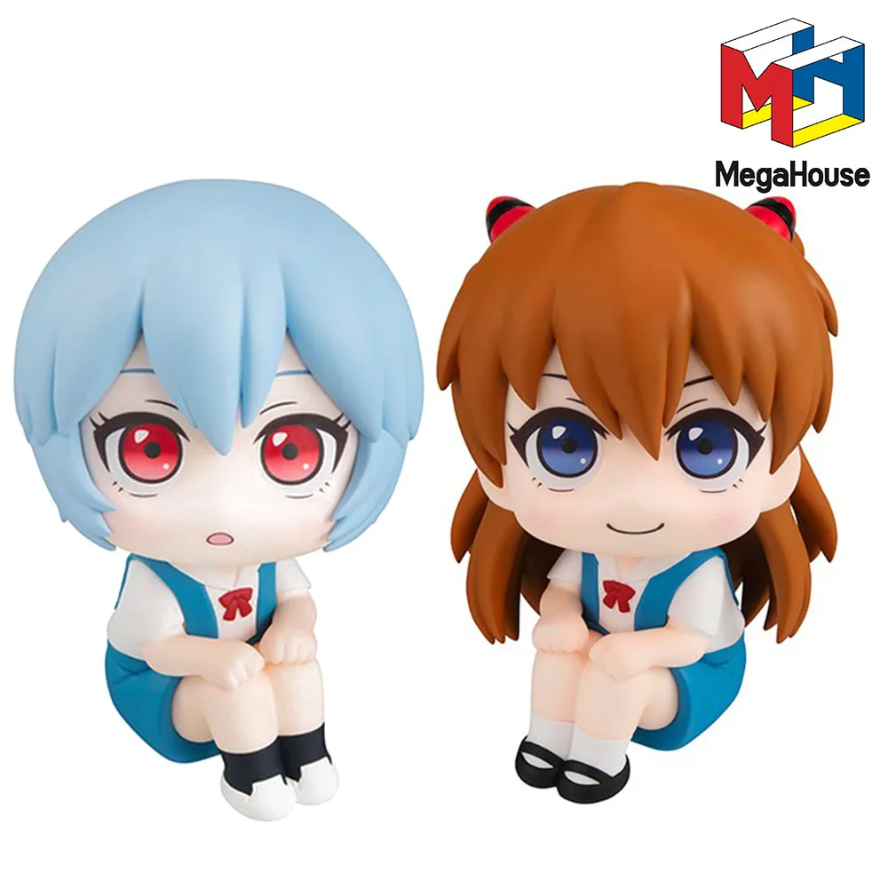 

Megahouse Look Up Evagelion: New Theatrical Edition Asuka Ayanami Rei Model Toys Collectible Anime Figure Desktop Ornaments