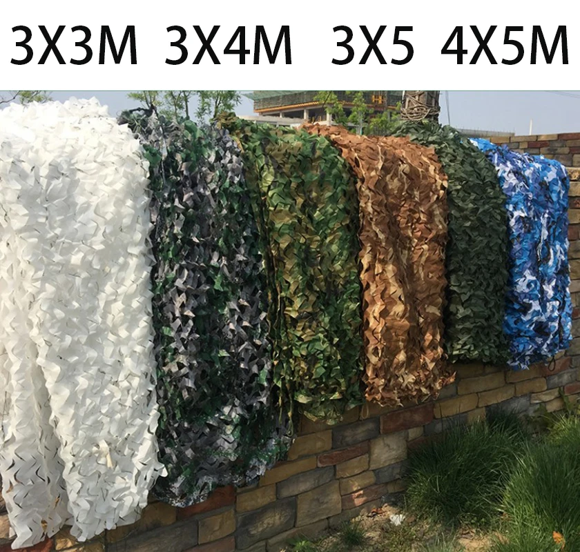 Welead 3X3M 4X5M Camouflage Camo Net Garden Home Party Decoration Woodland Yellow Green Tessuto A Rete Per Coperture Per Tende Riparo Per Il Sole