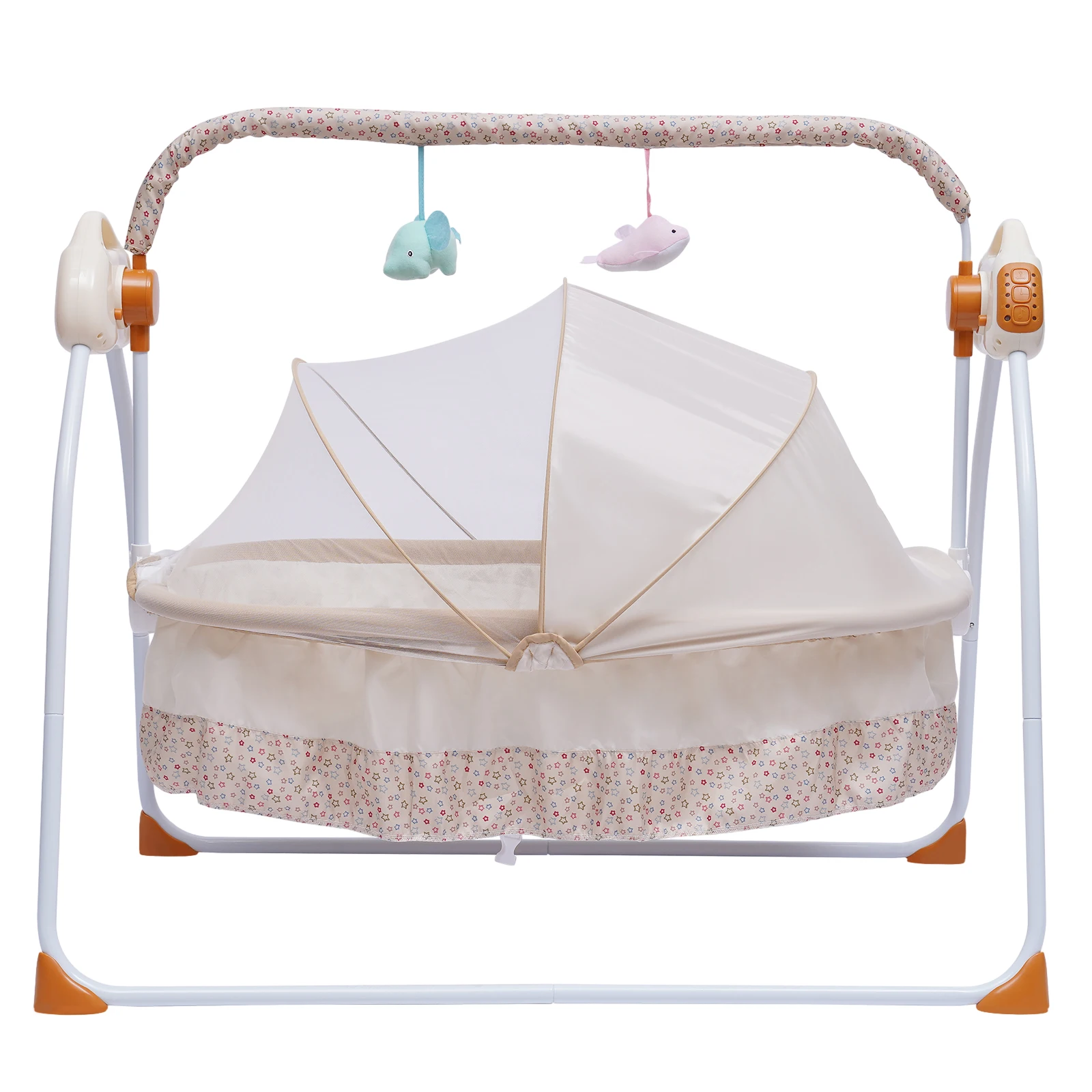 Portable Electric Swing Baby Crib Cradle Auto Bassinet Infant Music Swing Sleeping Bed With Remote Control Bluetooth