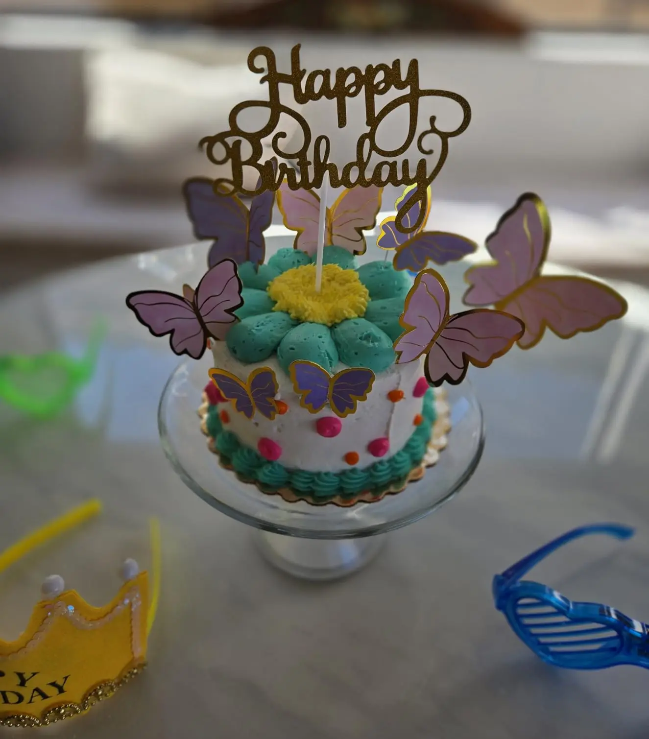 10PCS Purple Butterfly Cake Topper Cake Decorating Supplies for Wedding Baby Shower Themed Party