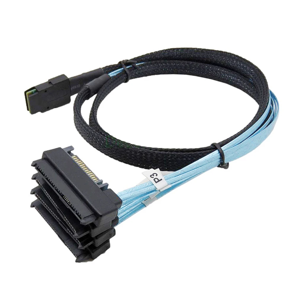 Внутренний 36 Pin Mini SAS SFF-8087 хоста до 4 SFF-8482 целевой Жесткий диск и IDE/SATA Мощность