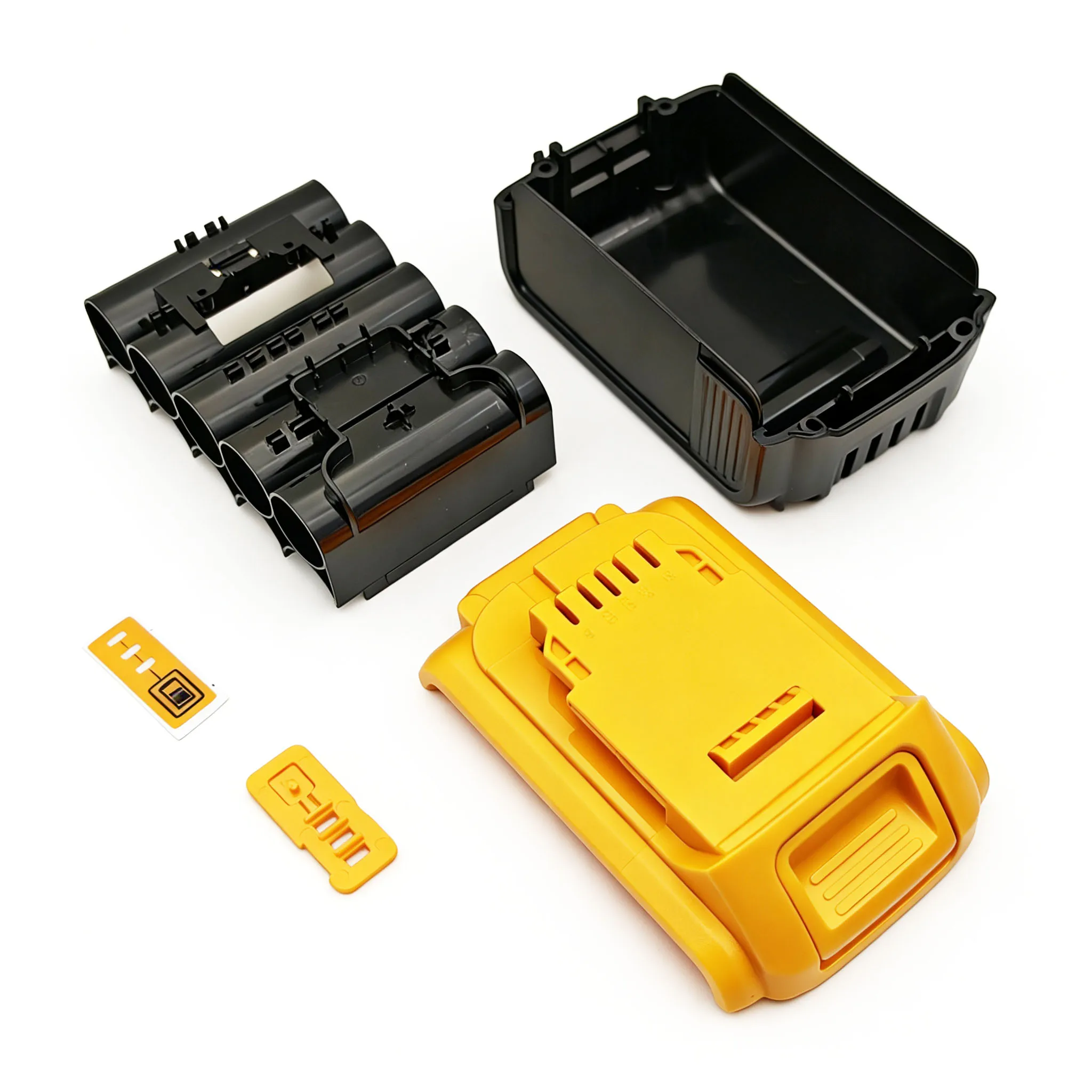 DeWalt 20V 리튬 이온 배터리 플라스틱 케이스 10X18650 XR 18V DCB183 DCB203 DCB204 DCB200 DCB206 쉘 하우징 케이스 부품