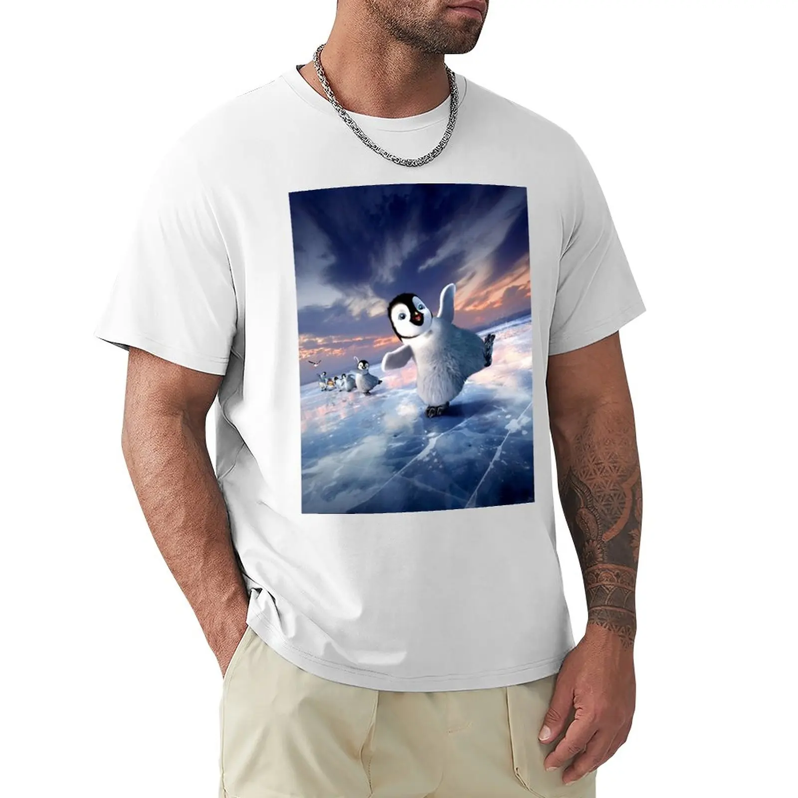

Happy Feet T-Shirt funnys Aesthetic clothing sweat shirts, men