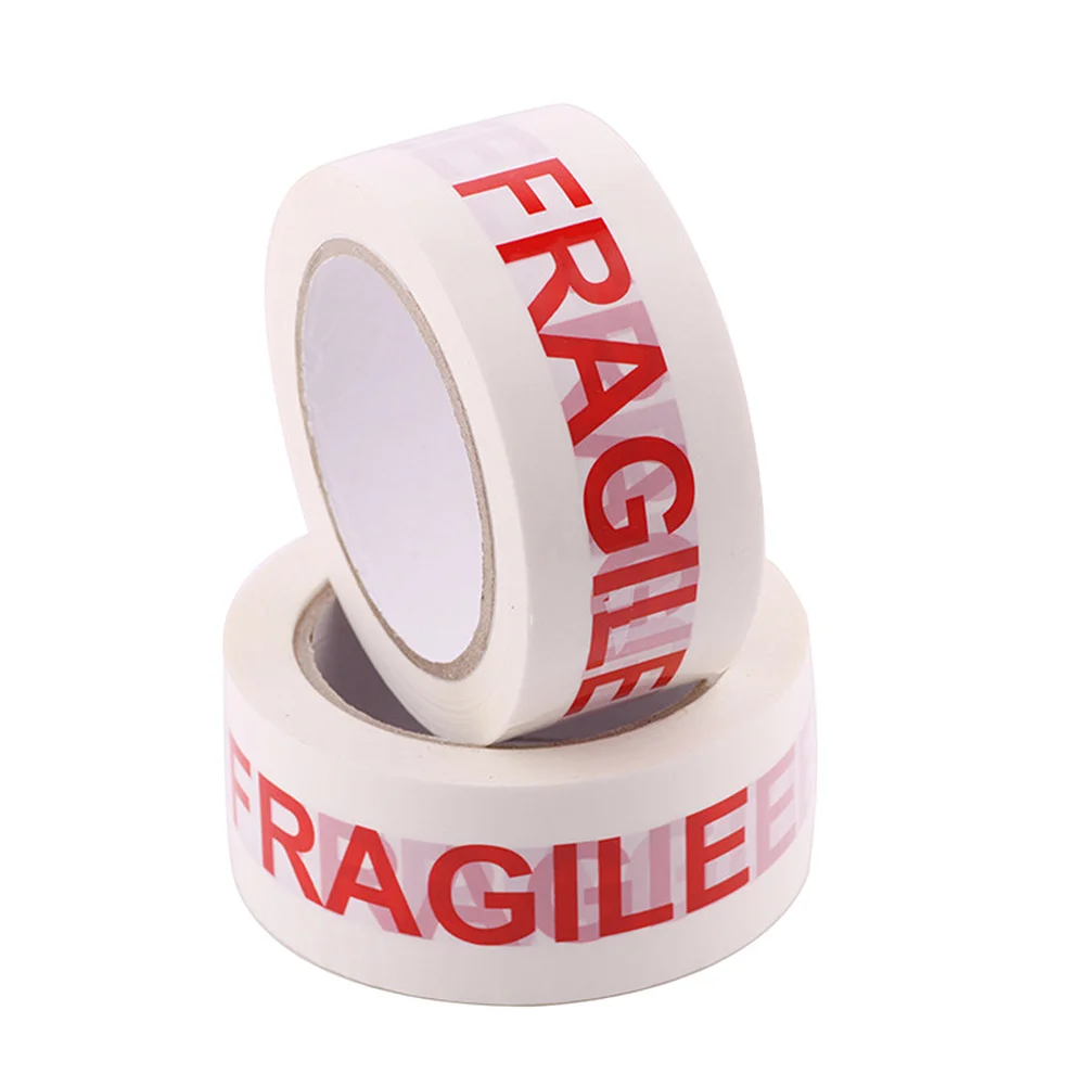 

Лента с надписью «Fragile» упаковочная коробка, клейкая прочная надежная клейкая лента для ваших коробок, белая