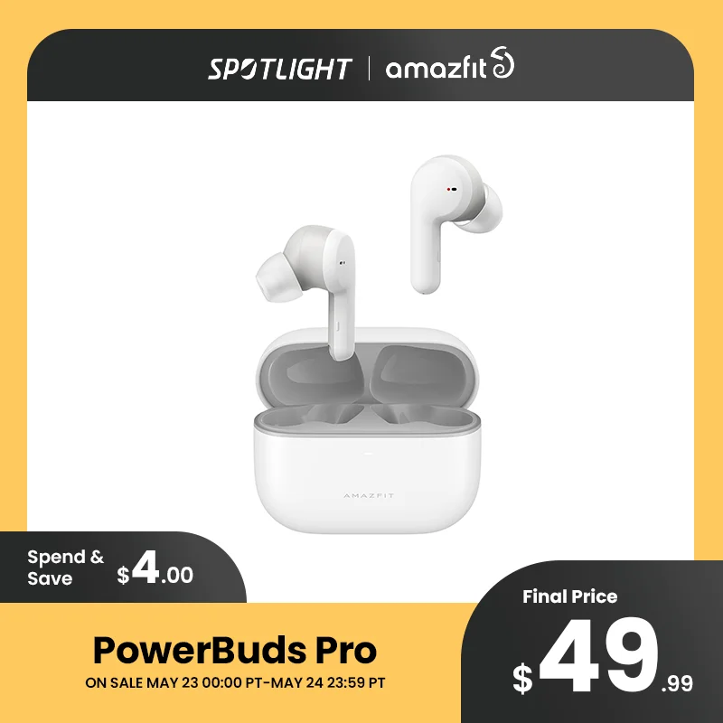  Original Amazfit PowerBuds Pro Heart Rate Monitoring  Noise-reduction Cervical Spine Posture Reminders Earphone 