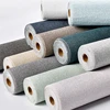 Linen 3D Foam Self-adhesive PVC Solid Color Thickened Waterproof Background Wall Renovation Wallpaper Wall Stickers Home Decor 1