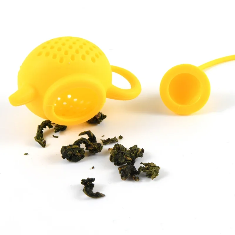 Tea Infuser Tea Strainer Tea Filter 1Pcs Creative Teapot-Shape Tea Infuser Strainer Silicone Tea Bag Leaf Filter Diffuser Teaware Teapot Accessory