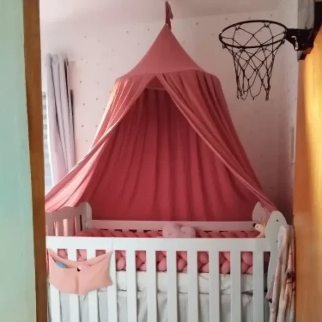 Enfants moustiquaire bébé berceau rideau suspendu tente lit décor fille princesse suspendu lit auvent salon coin jouer lecture NookDecor 6