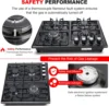 in Gas Cooktop 4 Burners Stainless Steel Stove with NG/LPG Conversion Kit Thermocouple Protection and Easy to Clean 4