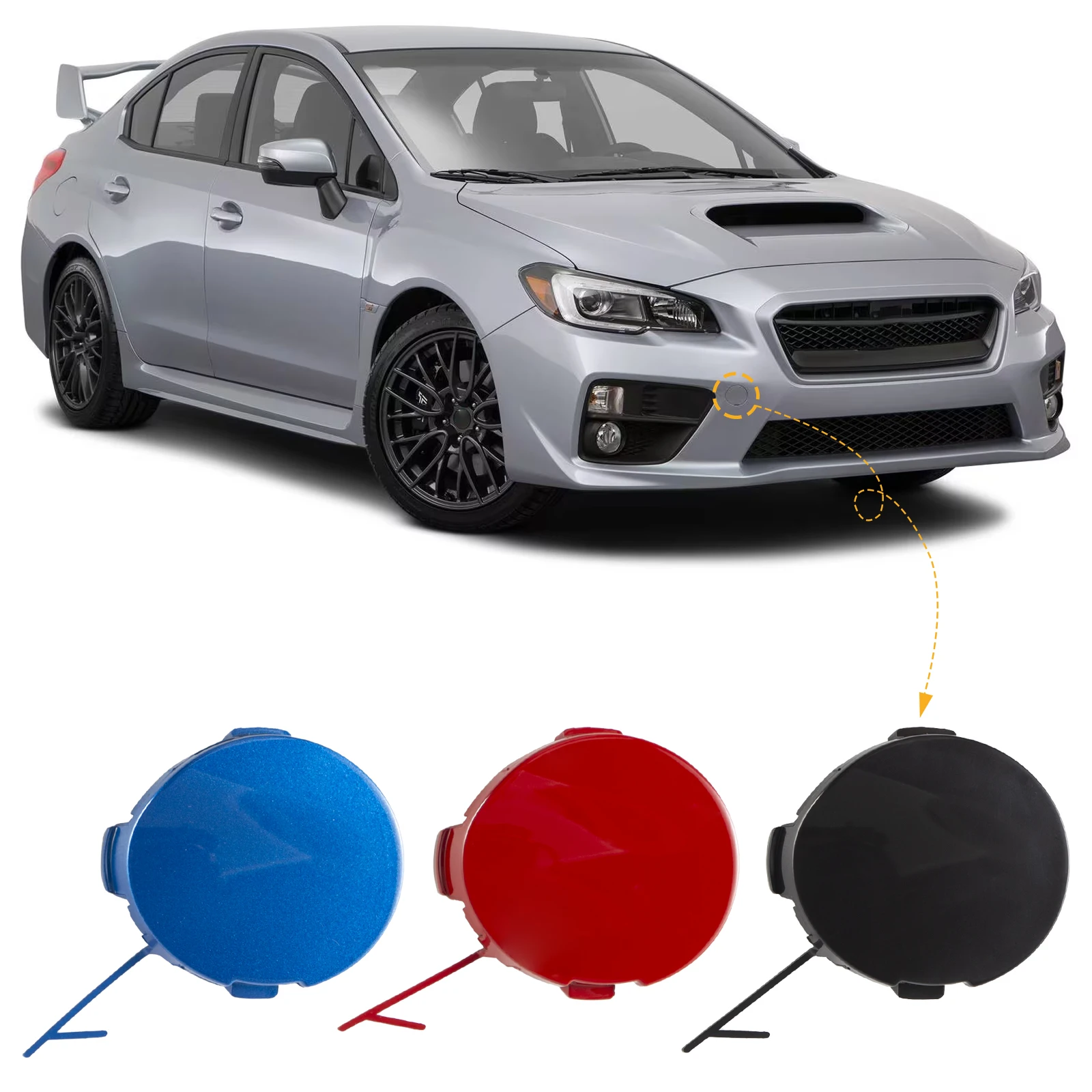 FrontBumperTowHookCapTowingEyeCoverForSubaru201520162017