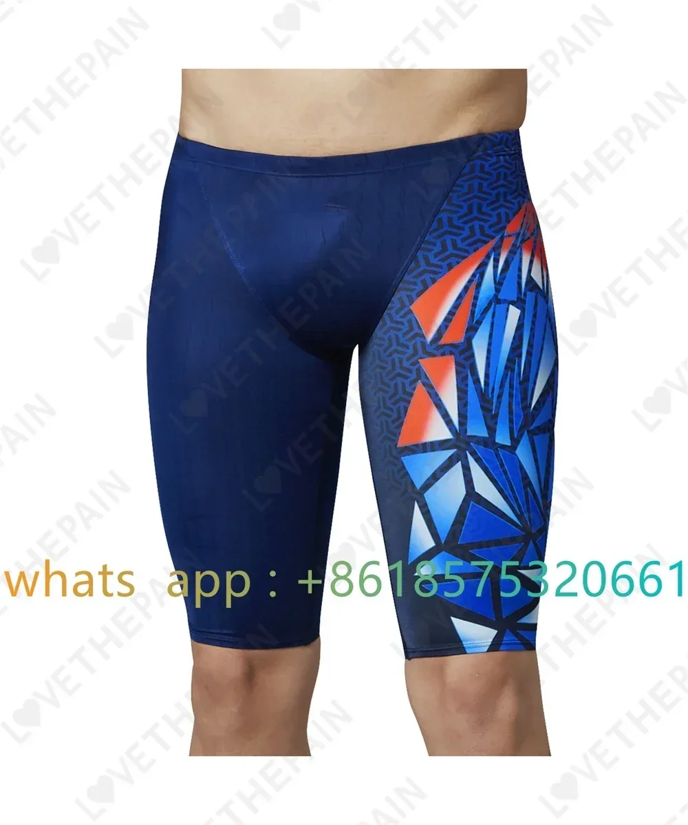 Mens Swimsuit Shorts Swimming Trunks Endurance Athletic Training Swimsuit Racing Shorts Beach Swimwear Surfing Swim Jammers